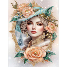 Load image into Gallery viewer, Noble Lady 30*40CM(Canvas) Partial Special Shaped Drill Diamond Painting
