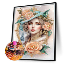 Load image into Gallery viewer, Noble Lady 30*40CM(Canvas) Partial Special Shaped Drill Diamond Painting
