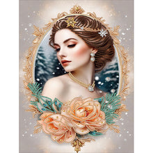 Load image into Gallery viewer, Noble Lady 30*40CM(Canvas) Partial Special Shaped Drill Diamond Painting
