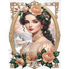 Load image into Gallery viewer, Noble Lady 30*40CM(Canvas) Partial Special Shaped Drill Diamond Painting
