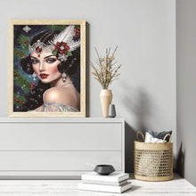 Load image into Gallery viewer, Noble Lady 30*40CM(Canvas) Partial Special Shaped Drill Diamond Painting
