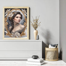 Load image into Gallery viewer, Noble Lady 30*40CM(Canvas) Partial Special Shaped Drill Diamond Painting
