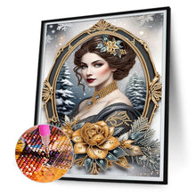 Load image into Gallery viewer, Noble Lady 30*40CM(Canvas) Partial Special Shaped Drill Diamond Painting
