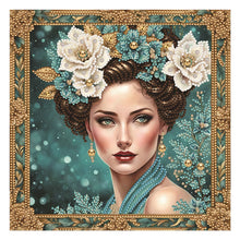 Load image into Gallery viewer, Noble Lady 30*30CM(Canvas) Partial Special Shaped Drill Diamond Painting
