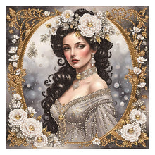 Load image into Gallery viewer, Noble Lady 30*30CM(Canvas) Partial Special Shaped Drill Diamond Painting
