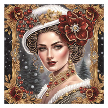 Load image into Gallery viewer, Noble Lady 30*30CM(Canvas) Partial Special Shaped Drill Diamond Painting
