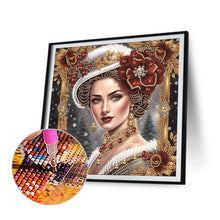 Load image into Gallery viewer, Noble Lady 30*30CM(Canvas) Partial Special Shaped Drill Diamond Painting
