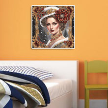 Load image into Gallery viewer, Noble Lady 30*30CM(Canvas) Partial Special Shaped Drill Diamond Painting
