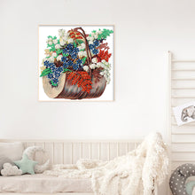 Load image into Gallery viewer, Flower Basket 30*30CM(Canvas) Partial Special Shaped Drill Diamond Painting
