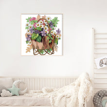 Load image into Gallery viewer, Flower Basket 30*30CM(Canvas) Partial Special Shaped Drill Diamond Painting
