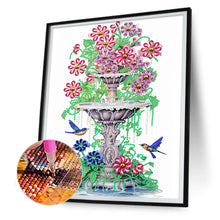 Load image into Gallery viewer, Butterfly Fountain 30*40CM(Canvas) Partial Special Shaped Drill Diamond Painting
