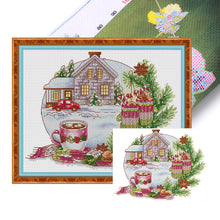 Load image into Gallery viewer, Winter Gingerbread Cottage - 14CT Stamped Cross Stitch 31*27CM(Joy Sunday)
