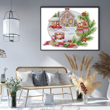 Load image into Gallery viewer, Winter Gingerbread Cottage - 14CT Stamped Cross Stitch 31*27CM(Joy Sunday)
