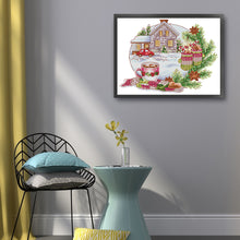 Load image into Gallery viewer, Winter Gingerbread Cottage - 14CT Stamped Cross Stitch 31*27CM(Joy Sunday)
