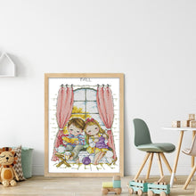 Load image into Gallery viewer, Four Seasons Window-Autumn - 14CT Stamped Cross Stitch 27*36CM(Joy Sunday)
