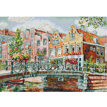 Load image into Gallery viewer, Amsterdam Canal - 14CT Stamped Cross Stitch 44*34CM(Joy Sunday)
