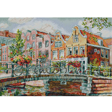 Load image into Gallery viewer, Amsterdam Canal - 14CT Stamped Cross Stitch 44*34CM(Joy Sunday)
