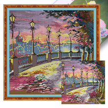 Load image into Gallery viewer, Street Lamp - 14CT Stamped Cross Stitch 41*41CM(Joy Sunday)
