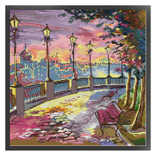 Load image into Gallery viewer, Street Lamp - 14CT Stamped Cross Stitch 41*41CM(Joy Sunday)
