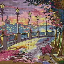 Load image into Gallery viewer, Street Lamp - 14CT Stamped Cross Stitch 41*41CM(Joy Sunday)
