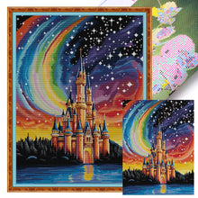 Load image into Gallery viewer, Starry Sky Castle - 14CT Stamped Cross Stitch 55*71CM(Joy Sunday)
