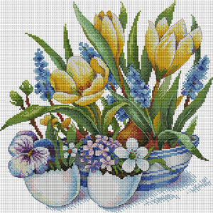 Call Of Spring - 14CT Stamped Cross Stitch 35*37CM(Joy Sunday)