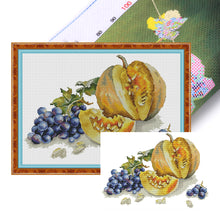 Load image into Gallery viewer, Autumn Fruit - 14CT Stamped Cross Stitch 42*32CM(Joy Sunday)
