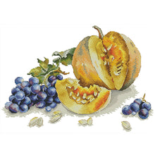 Load image into Gallery viewer, Autumn Fruit - 14CT Stamped Cross Stitch 42*32CM(Joy Sunday)
