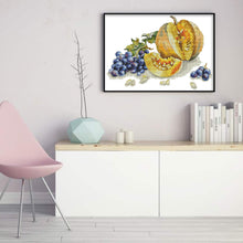 Load image into Gallery viewer, Autumn Fruit - 14CT Stamped Cross Stitch 42*32CM(Joy Sunday)
