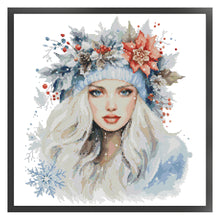 Load image into Gallery viewer, Winter Angel - 14CT Stamped Cross Stitch 44*44CM(Joy Sunday)
