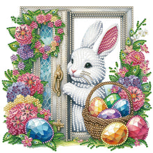 Load image into Gallery viewer, Garden Rabbit 30*30CM(Canvas) Partial Special Shaped Drill Diamond Painting
