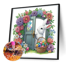 Load image into Gallery viewer, Garden Rabbit 30*30CM(Canvas) Partial Special Shaped Drill Diamond Painting
