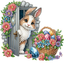 Load image into Gallery viewer, Garden Rabbit 30*30CM(Canvas) Partial Special Shaped Drill Diamond Painting
