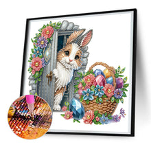 Load image into Gallery viewer, Garden Rabbit 30*30CM(Canvas) Partial Special Shaped Drill Diamond Painting
