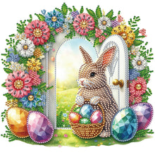 Load image into Gallery viewer, Garden Rabbit 30*30CM(Canvas) Partial Special Shaped Drill Diamond Painting
