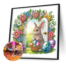 Load image into Gallery viewer, Garden Rabbit 30*30CM(Canvas) Partial Special Shaped Drill Diamond Painting
