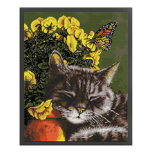 Load image into Gallery viewer, The Cats Are Intoxicated - 14CT Stamped Cross Stitch 35*42CM(Joy Sunday)
