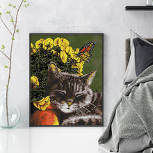 Load image into Gallery viewer, The Cats Are Intoxicated - 14CT Stamped Cross Stitch 35*42CM(Joy Sunday)
