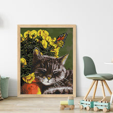 Load image into Gallery viewer, The Cats Are Intoxicated - 14CT Stamped Cross Stitch 35*42CM(Joy Sunday)
