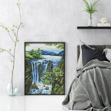 Load image into Gallery viewer, Waterfall(3) - 14CT Stamped Cross Stitch 36*50CM(Joy Sunday)
