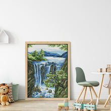 Load image into Gallery viewer, Waterfall(3) - 14CT Stamped Cross Stitch 36*50CM(Joy Sunday)
