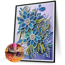 Load image into Gallery viewer, Flower Quill Painting 30*40CM(Canvas) Partial Special Shaped Drill Diamond Painting
