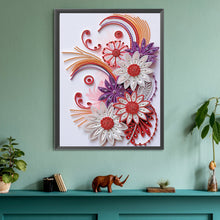 Load image into Gallery viewer, Flower Quill Painting 30*40CM(Canvas) Partial Special Shaped Drill Diamond Painting
