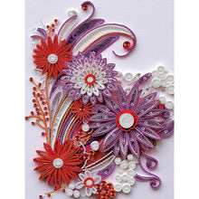 Load image into Gallery viewer, Flower Quill Painting 30*40CM(Canvas) Partial Special Shaped Drill Diamond Painting
