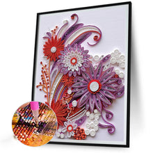 Load image into Gallery viewer, Flower Quill Painting 30*40CM(Canvas) Partial Special Shaped Drill Diamond Painting
