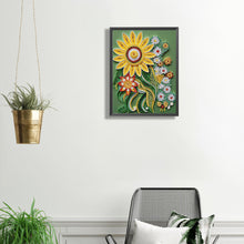 Load image into Gallery viewer, Flower Quill Painting 30*40CM(Canvas) Partial Special Shaped Drill Diamond Painting
