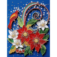 Load image into Gallery viewer, Flower Quill Painting 30*40CM(Canvas) Partial Special Shaped Drill Diamond Painting
