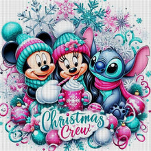 Load image into Gallery viewer, Mickey And Stitch - 11CT Stamped Cross Stitch 45*45CM
