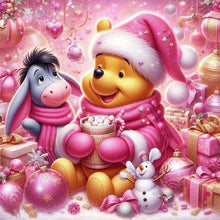 Load image into Gallery viewer, Winnie The Pooh And El - 11CT Stamped Cross Stitch 45*45CM
