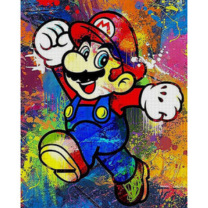 Mario - 11CT Stamped Cross Stitch 40*50CM